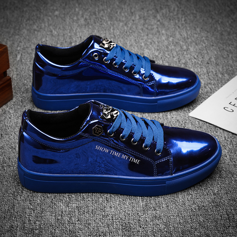 Luxury Men Lifestyle - Homens de luxo tênis casuais azul