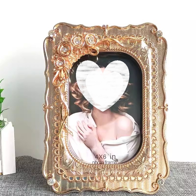 Luxury Lifestyle Picture - Moldura de Foto Dourada Estilo Europeu,