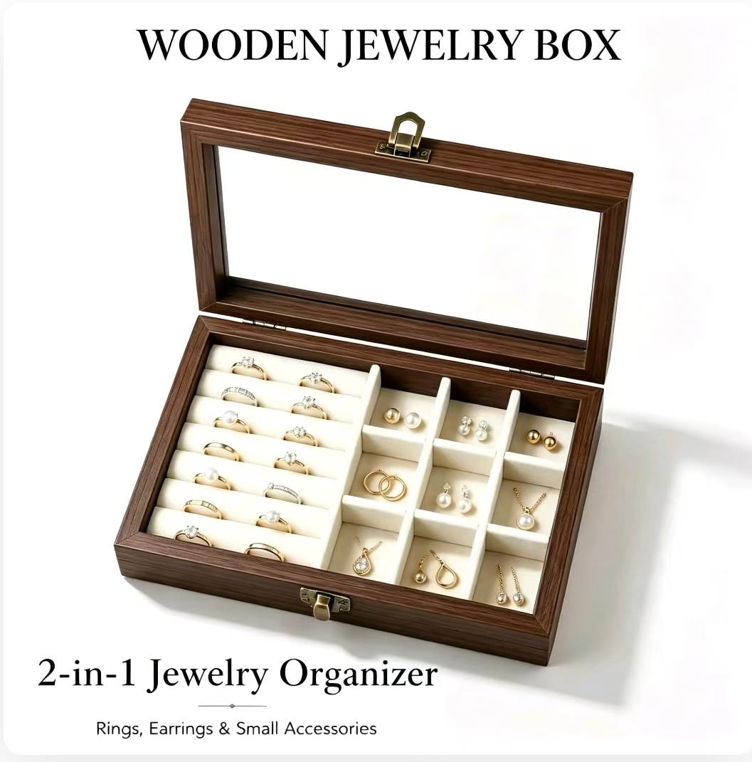 Velvet Jewelry Box - Organizador de Joias de Veludo com