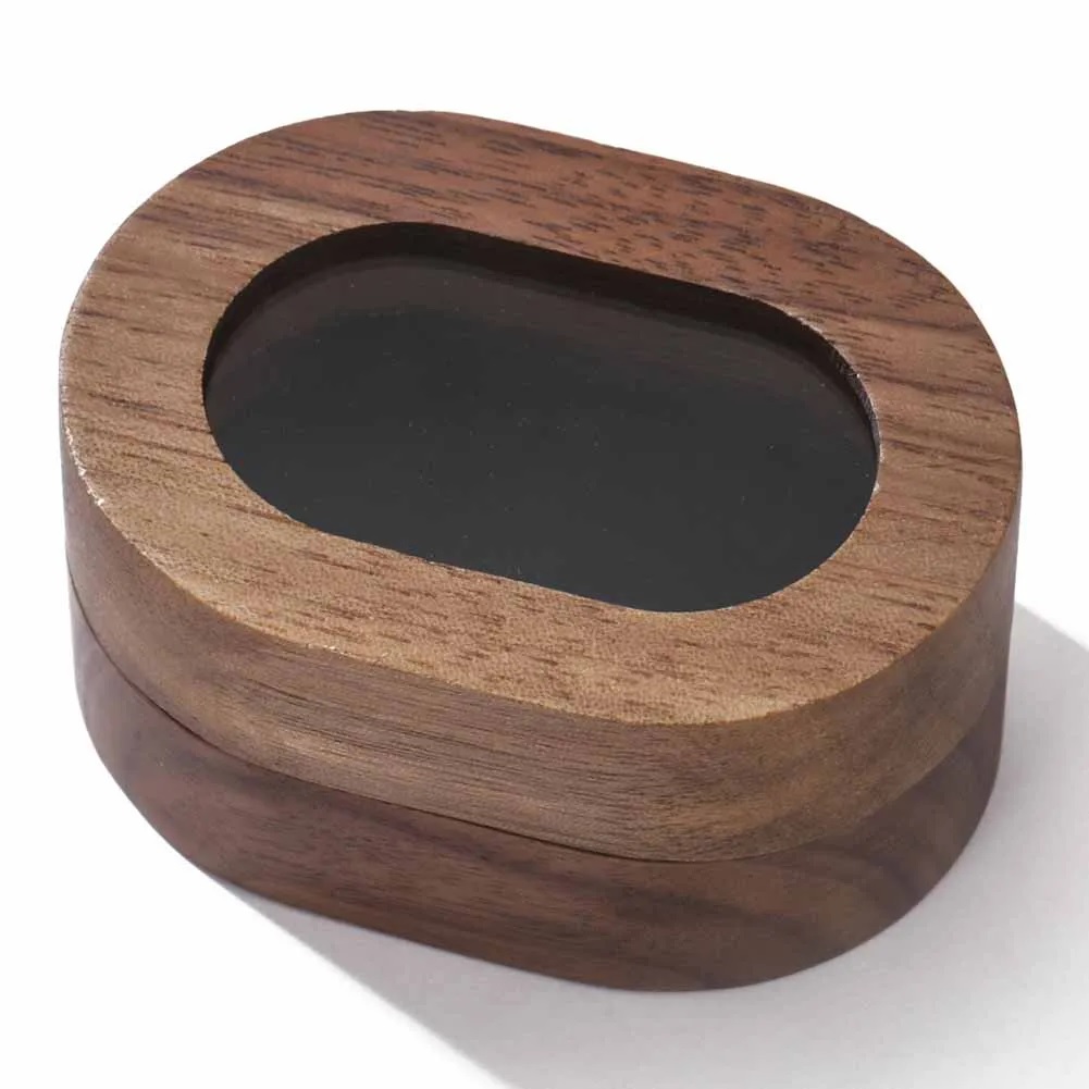 Velvet Jewelry Box - Caixa de Presente Preta para Joias,