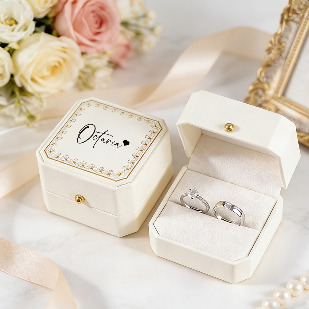 Caixa de Anel Personalizada em - Velvet Jewelry Box avaliação e preço