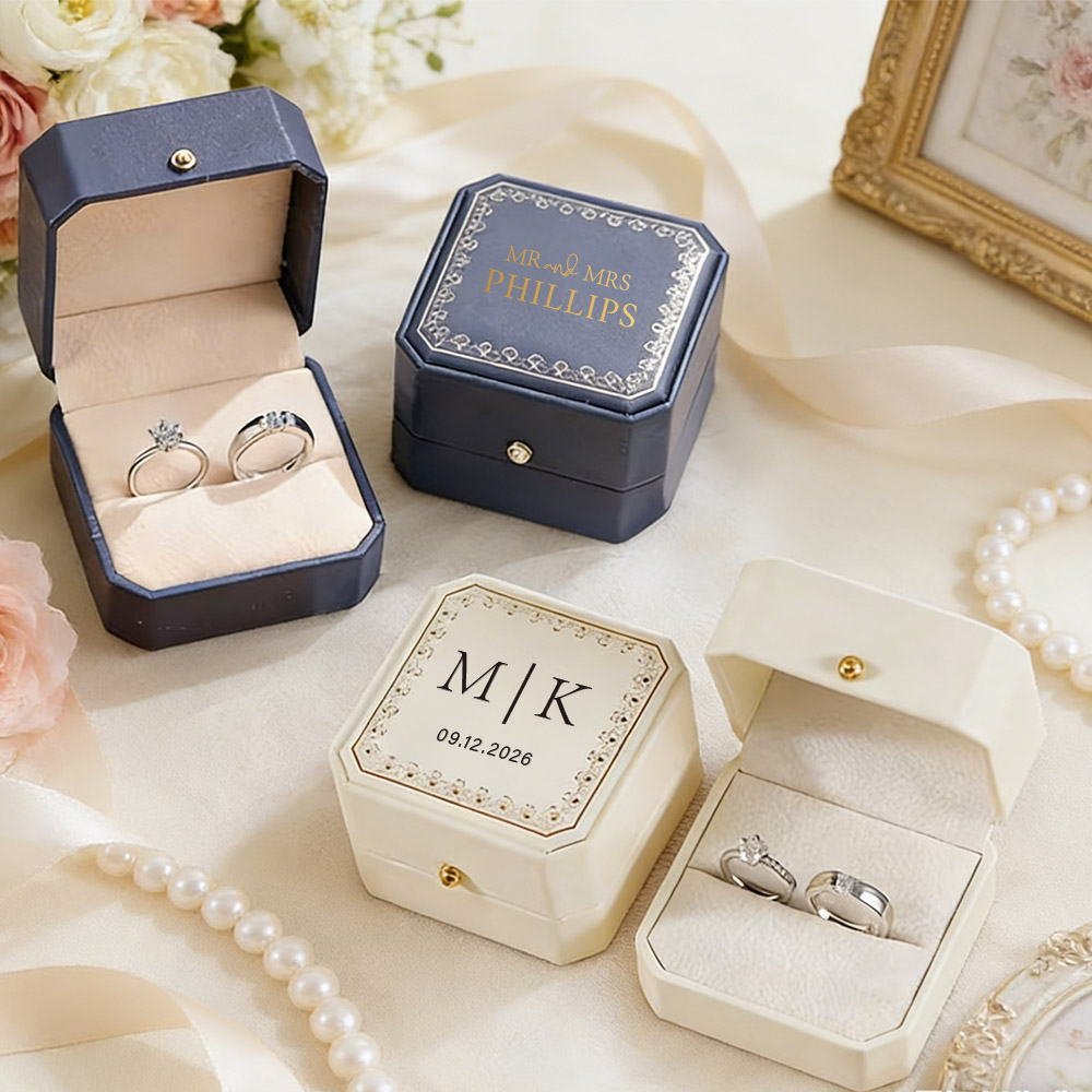Caixa de Anel Personalizada em - Velvet Jewelry Box avaliação e preço