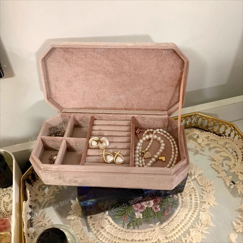 Caixa de Joias de Veludo Luxuo - Velvet Jewelry Box avaliação e preço