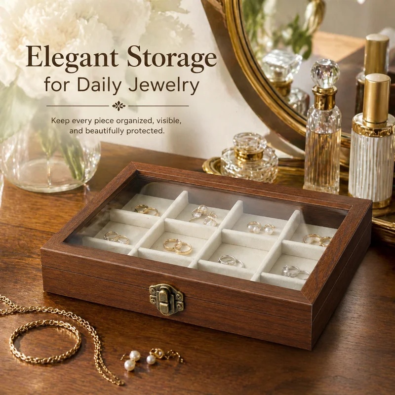 Organizador de Joias de Veludo - Velvet Jewelry Box avaliação e preço
