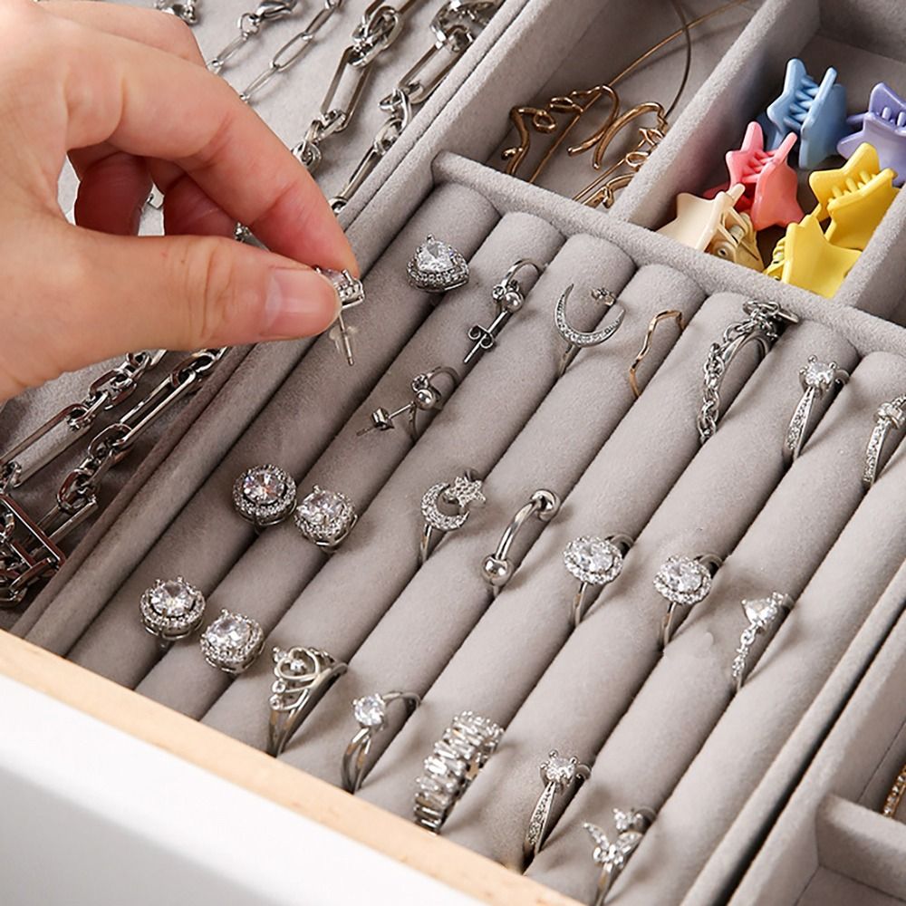 Caixa Organizadora Empilhável  - Velvet Jewelry Box avaliação e preço