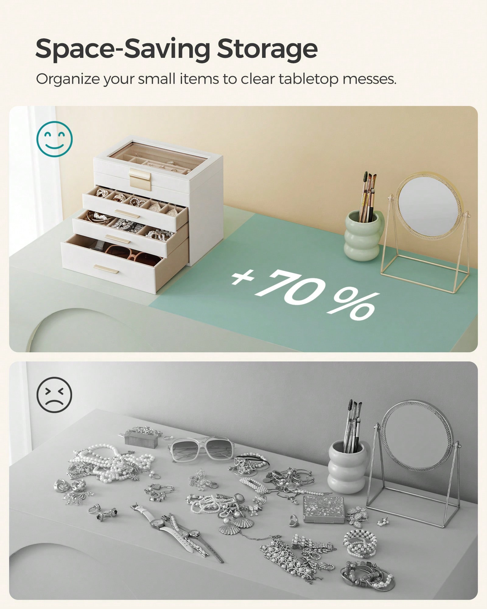 Caixa de Armazenamento de Joia - Velvet Jewelry Box avaliação e preço